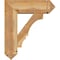 Ekena Millwork Balboa Arts and Crafts Rough Sawn Bracket w/ Offset Brace, Western Red Cedar, 8"W x 24"D x 28"H BKT0806X24X28BOA03RWR - alternate 4